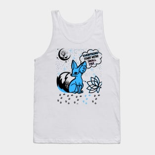 lovely animal say :everything start with small step Tank Top